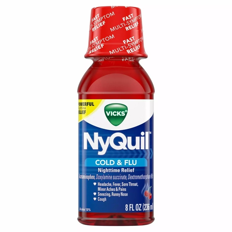 NyQuil Cold and Flu Cherry 8 fl oz