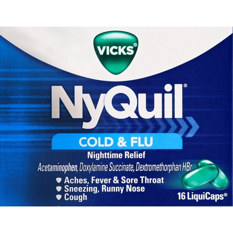 NyQuil Cold and Flu Liquicaps 16 ct