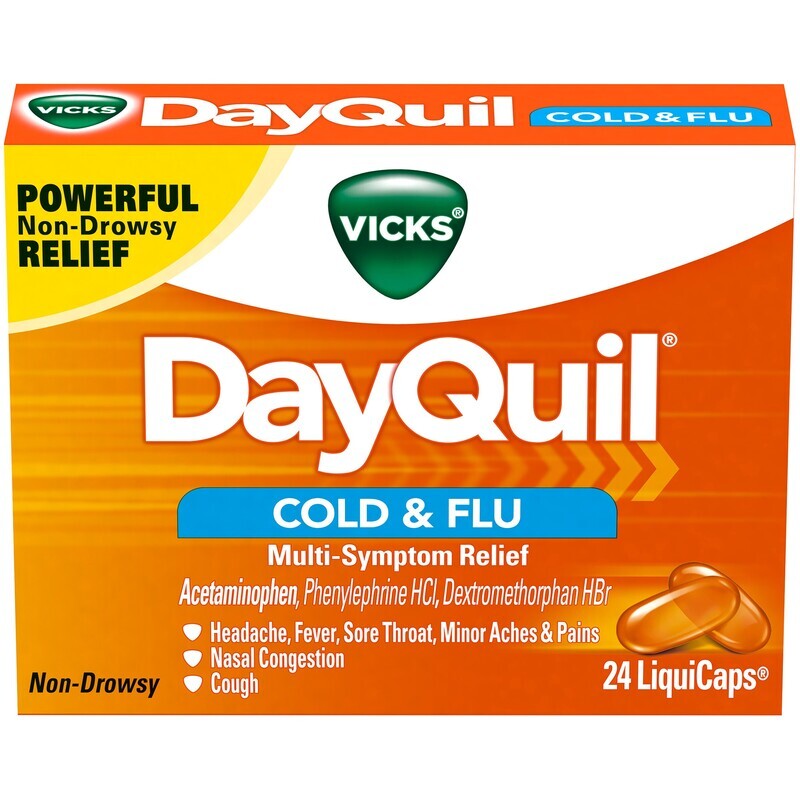 DayQuil Cold and Flu Liquicaps 24 ct DayQuil Cold and Flu Liquicaps 24 ct