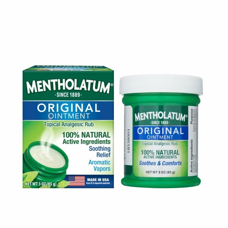 Mentholatum Original Ointment Topical Analgesic Rub 3 oz Mentholatum Original Ointment Topical Analgesic Rub 3 oz