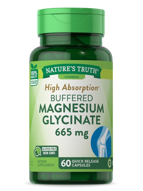 Magnesium Glycinate Superior Absorption Quick Release Capsules 60ct