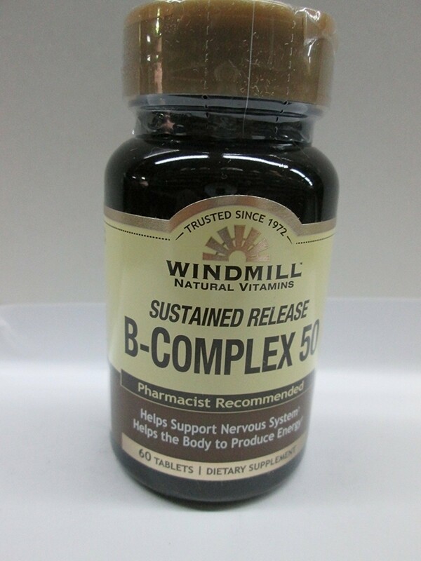 B Complex 50 Vitamin Sustained Release Tablets 60ct