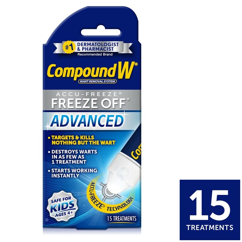 Compound W Accu-Freeze Freeze Off Advanced Treatments 15 ct