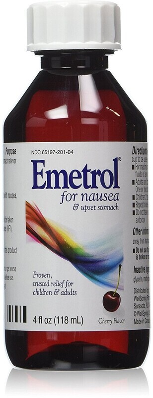 Emetrol Liquid Rapid Nausea Relief Non-Drowsy Cherry Flavor 4 fl oz