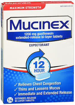 Mucinex Expectorant Tablets Maximum Strength 14CT