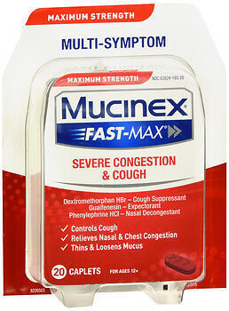 Mucinex Fast-Max Severe Congestion & Cough 20 Caplets