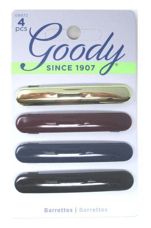 Goody Easy Snap Multicolored Barrettes 4 Pack