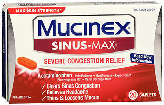 Mucinex Sinus-Max Severe Congestion Relief Caplets 20CT