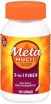 Meta Mucil 3-in-1 Fiber Capsules 160 ct