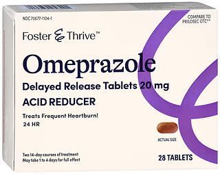 Foster & Thrive Omeprazole 20 mg Delayed Release Tablets