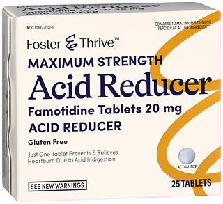 Foster & Thrive Maximum Strength Acid Reducer Famotidine Tablets 20 mg 25CT