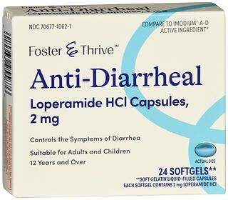 Foster & Thrive Anti-Diarrheal Loperamide HCl 2 mg Softgels 24CT