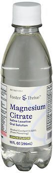 Foster & Thrive Magnesium Citrate Saline Laxative Oral Solution Lemon 10OZ