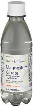 Foster & Thrive Magnesium Citrate Saline Laxative Oral Solution Cherry 10oz