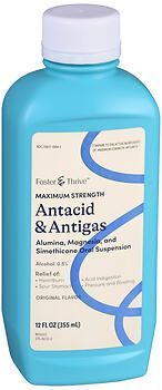 Foster & Thrive Maximum Strength Antacid & Antigas Alumina, Magnesia and Simethicone Oral Suspension Original 12OZ
