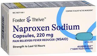 Foster & Thrive Naproxen Sodium 220 mg Liquid Gels 40ct