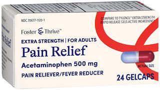 Foster & Thrive Extra Strength Pain Relief Acetaminophen 500 mg Gelcaps 24ct