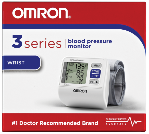 Omron 3 Series Blood Pressure Monitor - WRIST - Fully Automatic