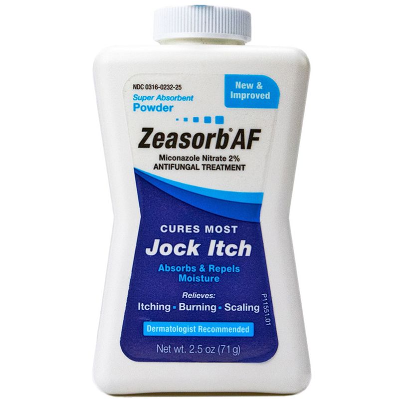 Zeasorb AF Antifungal Treatment Super Absorbent Powder for Jock Itch 71 g Zeasorb AF Antifungal Treatment Super Absorbent Powder for Jock Itch 71 g