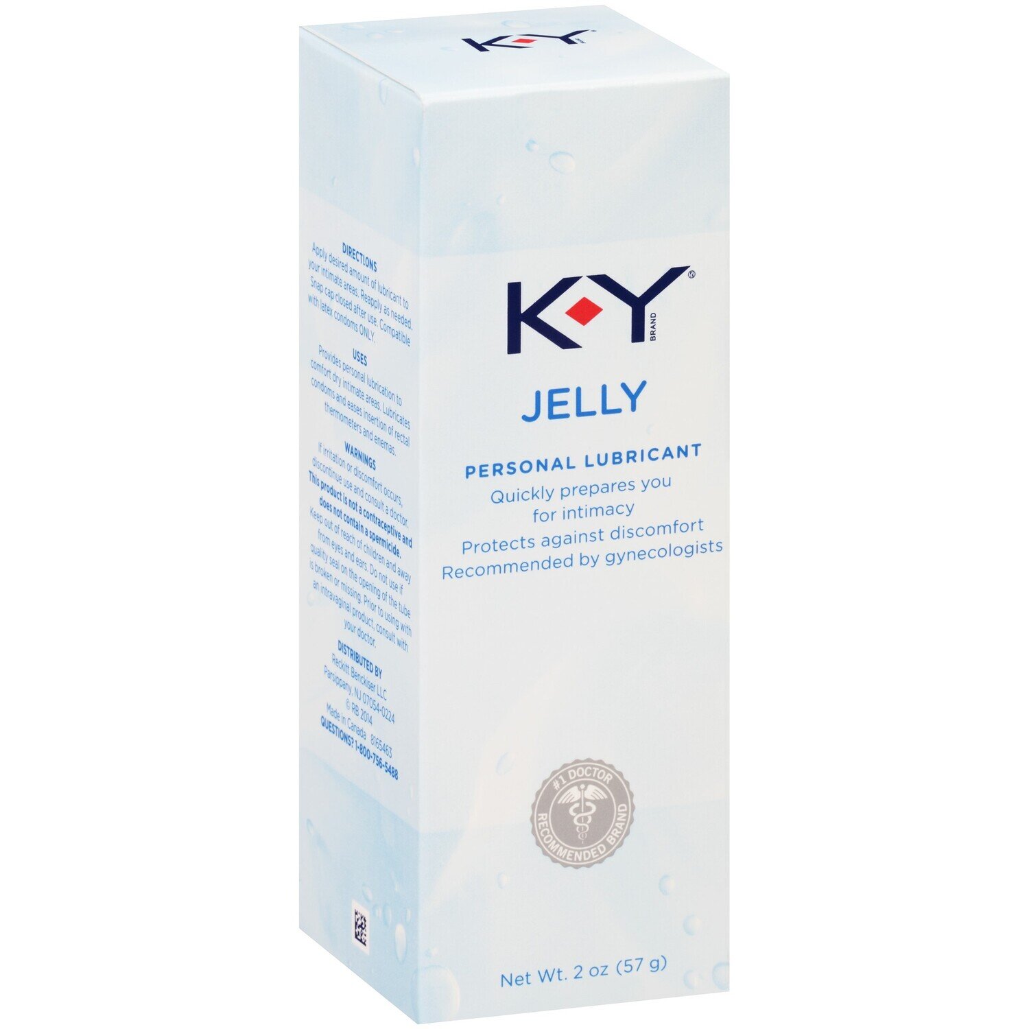 KY Jelly Classic Water-Based Personal Lubricant for Wetter Sex 2 oz