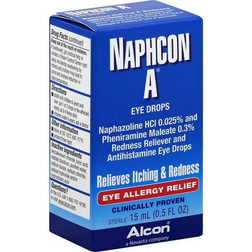 Naphcon A Itching and Redness Relief Eye Drops Naphcon A Itching and Redness Relief Eye Drops