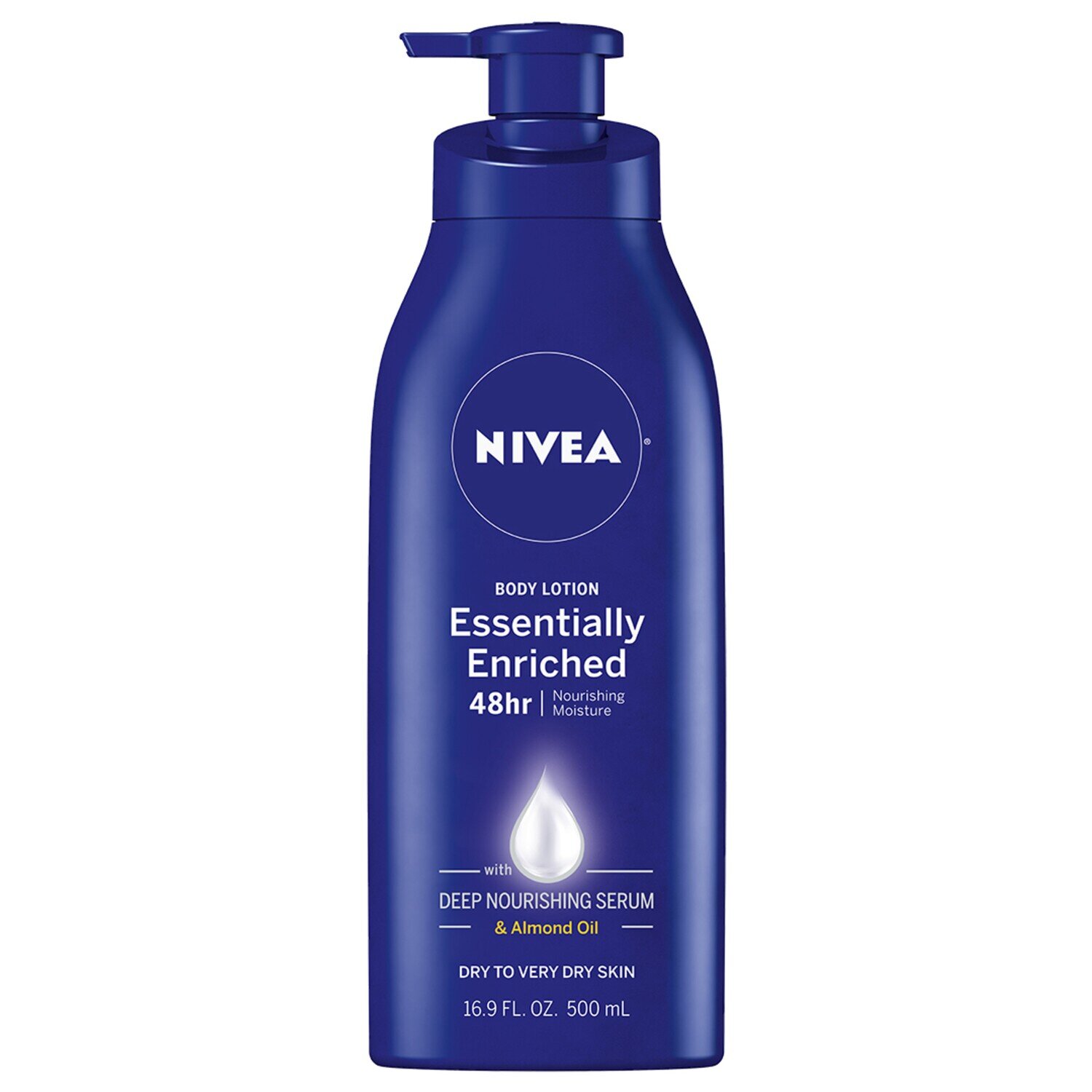 Nivea Essentially Enriched with Deep Nourishing Serum and Almond Oil 48 Hr Moisture Body Lotion for Dry to Very Dry Skin 16.9 fl oz