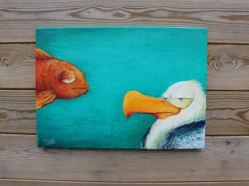 "Duo dans l'eau"