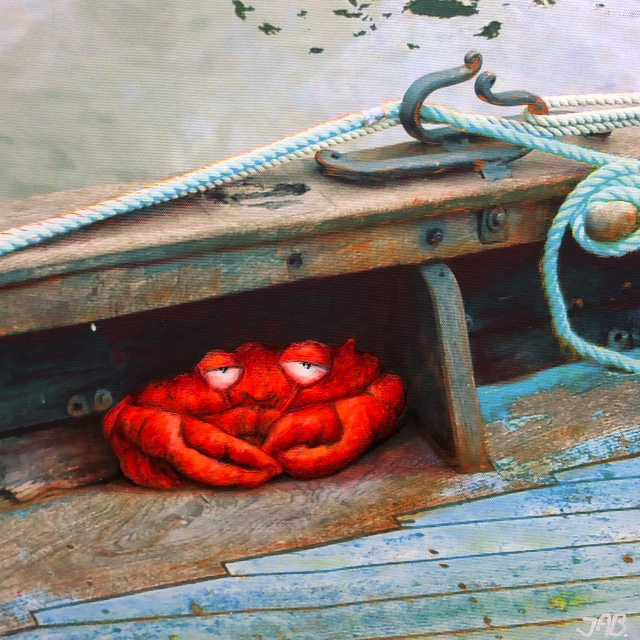 "crabe sur le pont "