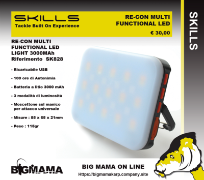 ​RE-CON MULTI FUNCTIONAL LED LIGHT 3000MAh