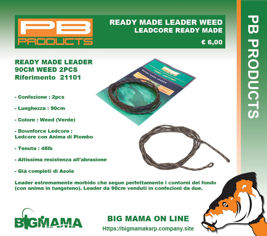DONWFORCE READY MADE LEADER 90CM WEED 2PCS