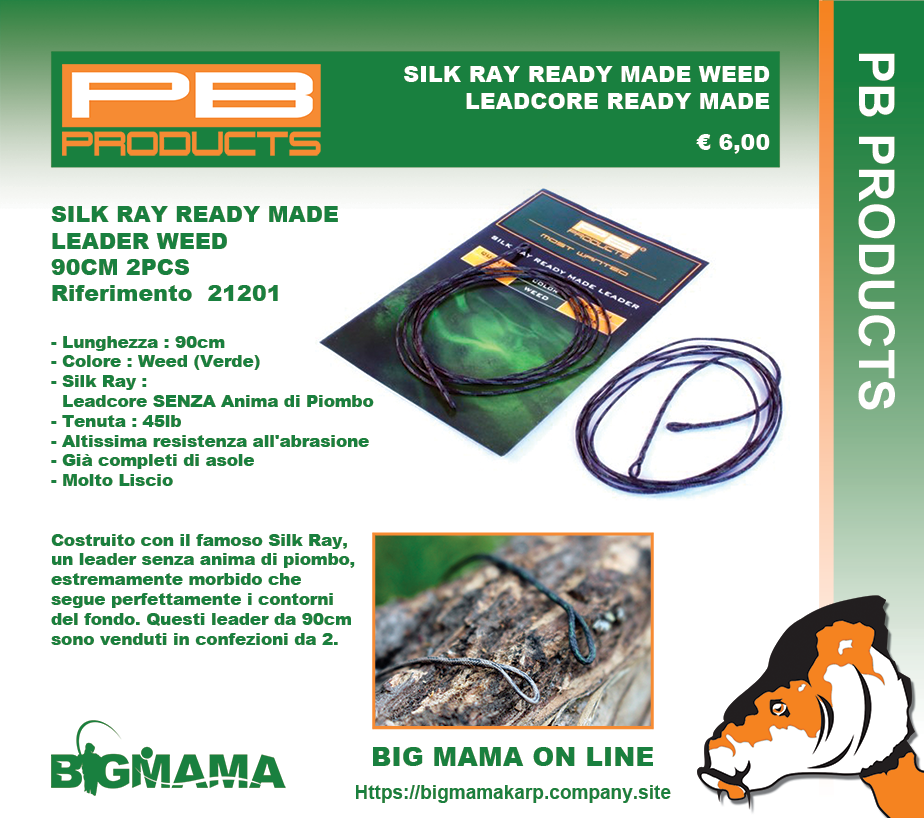SILK RAY READY MADE LEADER WEED 90CM 2PCS