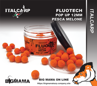 FLUOTECH POP UP PESCA MELONE 12MM