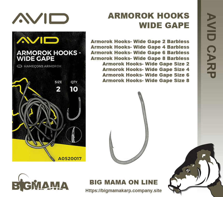 ARMOROK HOOKS- WIDE GAPE
