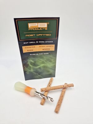 BAIT DRILL 6MM + CORK STICKS 3PCS