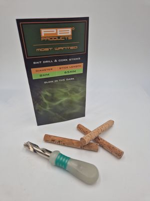 ​BAIT DRILL 8MM + CORK STICKS 3PCS