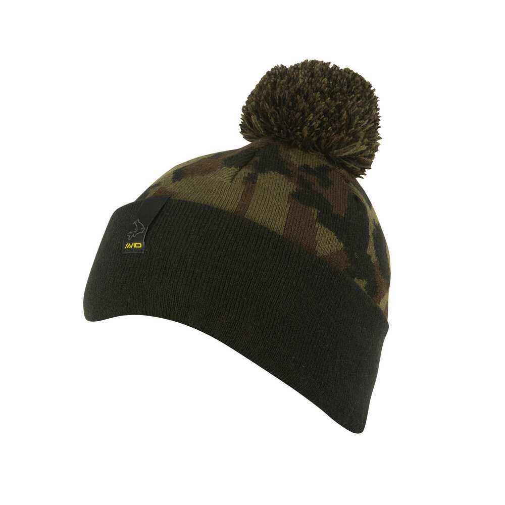 Black and Camo Bobble Hat