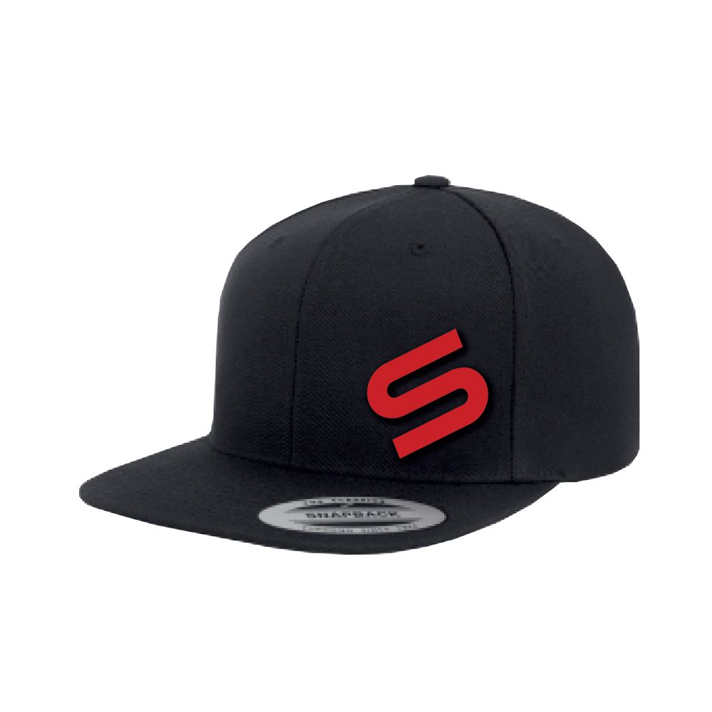BLACK SNAPBACK ICON CAP