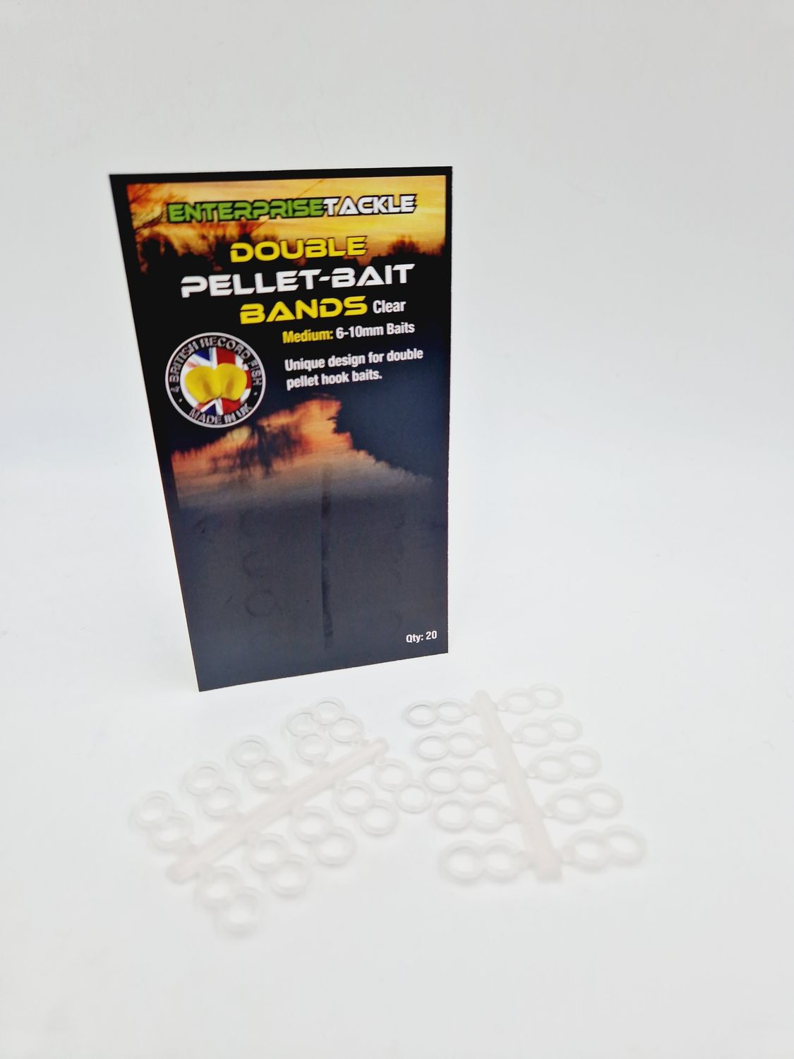 DOUBLE PELLET BAIT - BAND CLEAR 6-10 MM