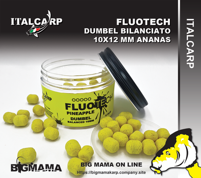FLUOTECH DUMBEL BILANCIATO ANANAS 10MM FLUOTECH DUMBEL BILANCIATO ANANAS 10MM