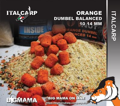 ORANGE DUMBELL BALANCED