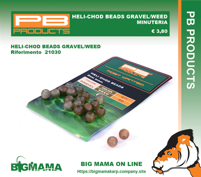HELI-CHOD BEADS GRAVEL/WEED