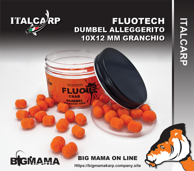 FLUOTECH DUMBEL ALLEGGERITO GRANCHIO 10MM FLUOTECH DUMBEL ALLEGGERITO GRANCHIO 10MM
