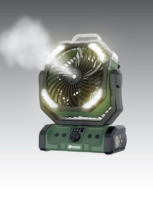 Rechargeable DoubleMotor WaterSpray Fan