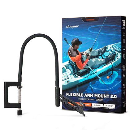 Deeper Sonar Flexible Arm Mount 2.0 for Boat or Kayak