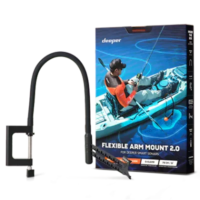 Deeper Sonar Flexible Arm Mount 2.0 for Boat or Kayak