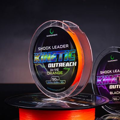 KINETIC OUTREACH SHOCK LEADERS - 50lb 50m Orange 0.26mm KINETIC OUTREACH SHOCK LEADERS - 50lb 50m Orange 0.26mm