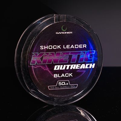 KINETIC OUTREACH SHOCK LEADERS - 50lb 50m Black 0.26mm KINETIC OUTREACH SHOCK LEADERS - 50lb 50m Black 0.26mm