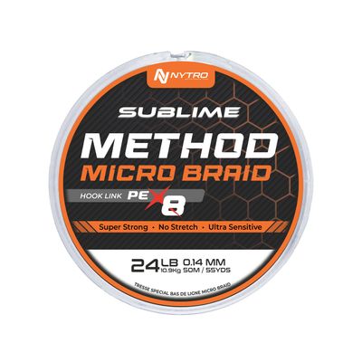 SUBLIME PE-X8 METHOD MICROBRAID HOOK LINKS
