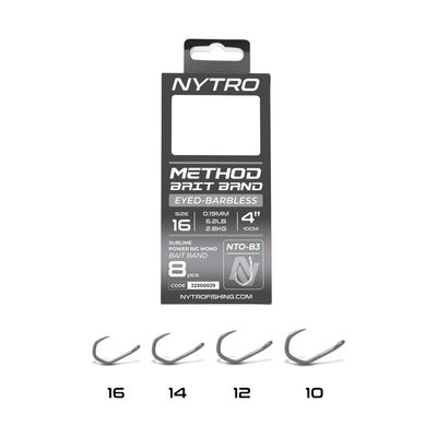 NTO-B3 BARBLESS METHOD LATEX BAIT BAND READY TIED RIGS
