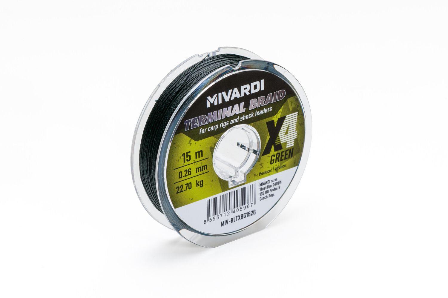 Terminal X4 braid GREEN - 15 MT